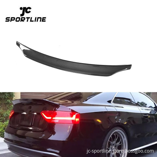 A5/S5 Carbon Fiber Rear Wing Spoiler for Audi S5 Coupe 2-Door 2009-2016